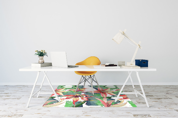 Office chair mat Hippeastrum flower