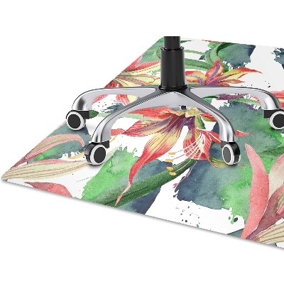 Office chair mat Hippeastrum flower