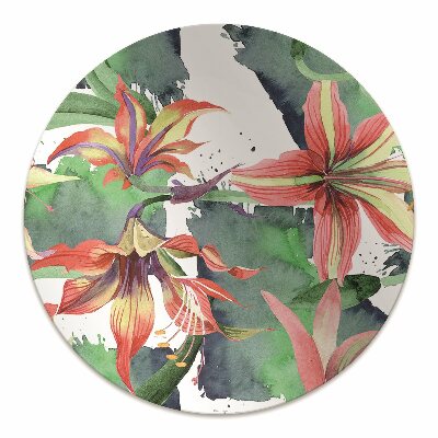 Office chair mat Hippeastrum flower