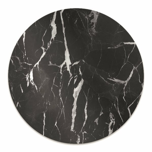 Desk chair mat black marble