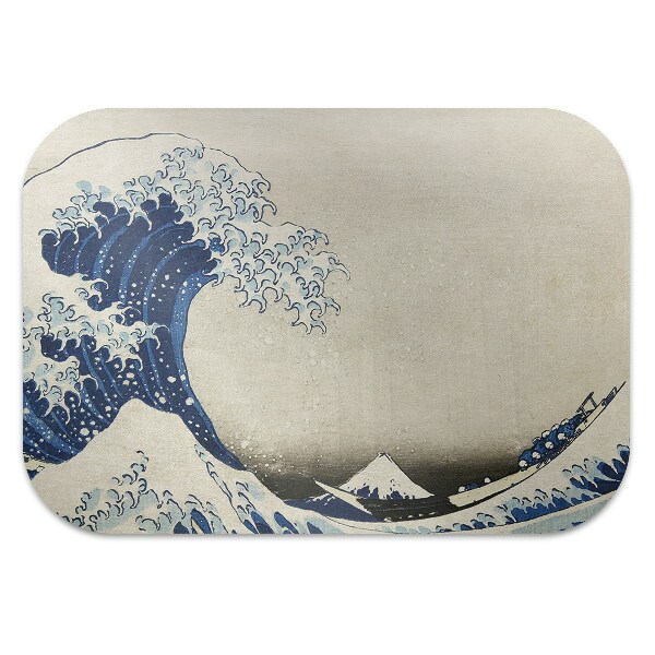 Office chair mat Japanese art