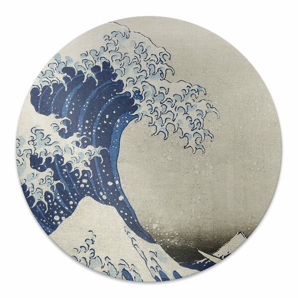 Office chair mat Japanese art