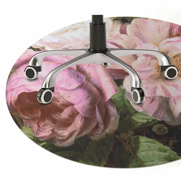 Office chair floor protector garden roses