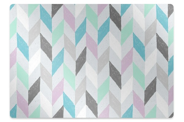 Office chair mat Herringbone fabric