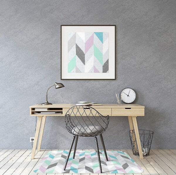 Office chair mat Herringbone fabric
