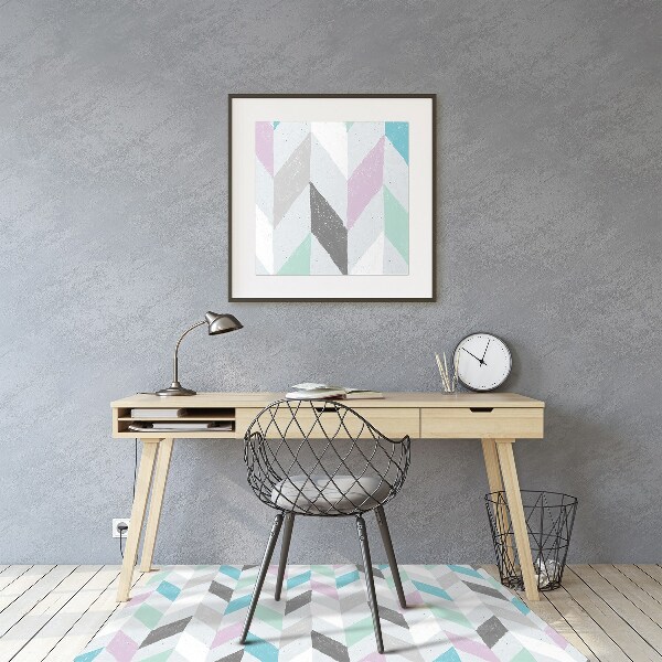 Office chair mat Herringbone fabric