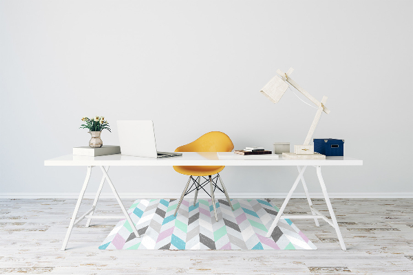 Office chair mat Herringbone fabric