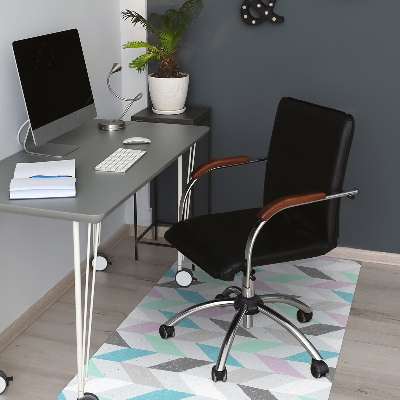 Office chair mat Herringbone fabric