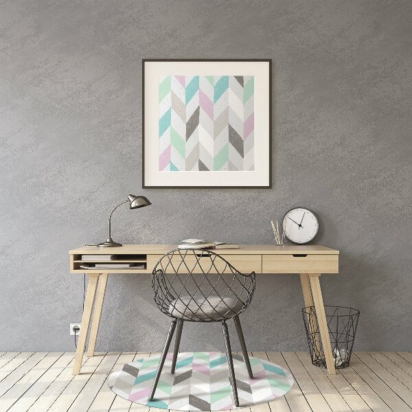 Office chair mat Herringbone fabric
