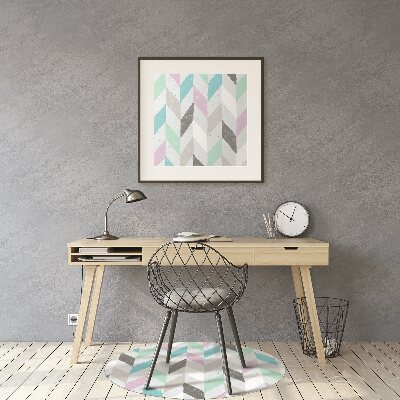 Office chair mat Herringbone fabric