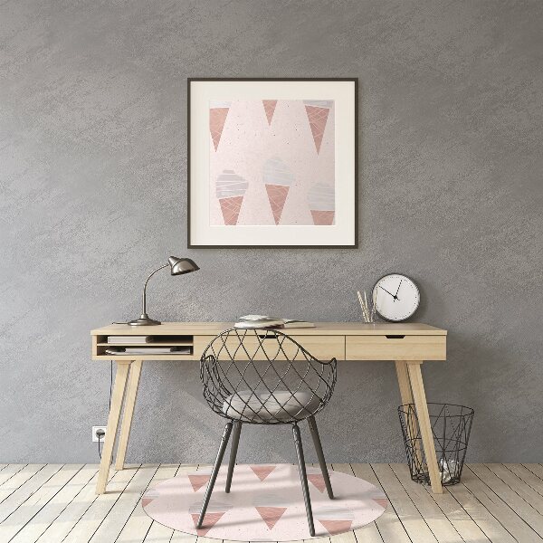 Office chair floor protector Ice cream wafelku