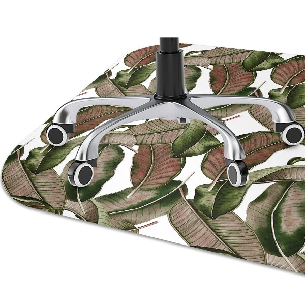 Office chair mat Botanical leaf