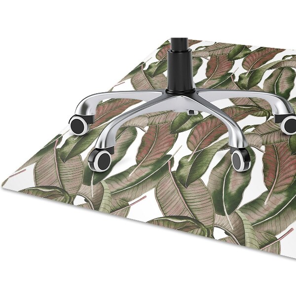 Office chair mat Botanical leaf