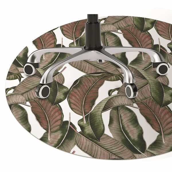 Office chair mat Botanical leaf