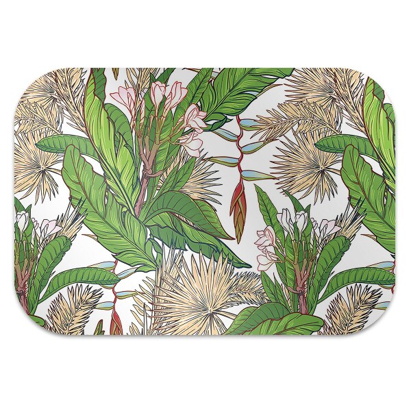 Office chair floor protector Tropical jungle