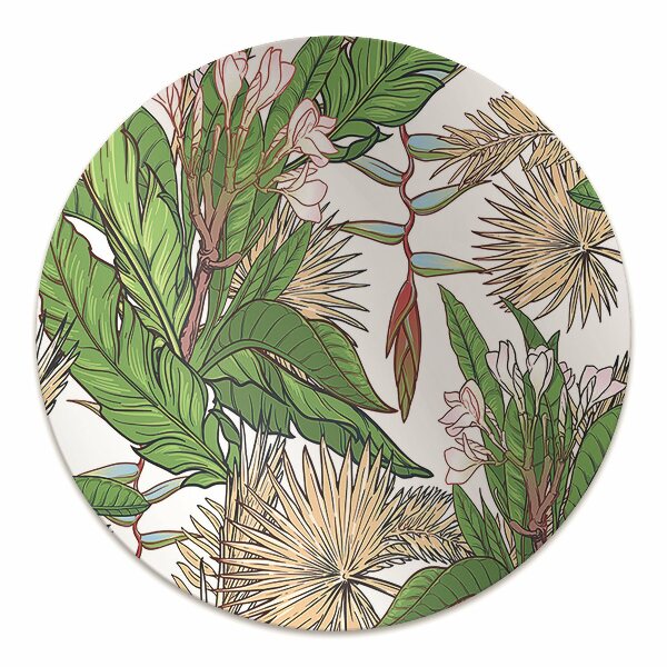 Office chair floor protector Tropical jungle