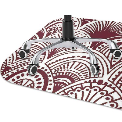 Desk chair mat Hindu pattern