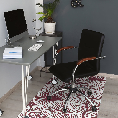 Desk chair mat Hindu pattern