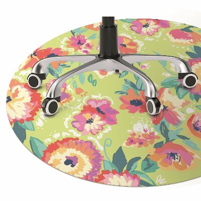 Office chair floor protector flower Garden