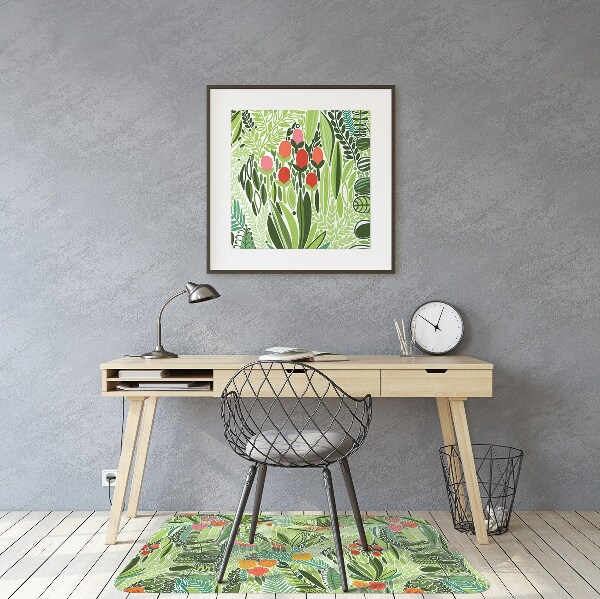 Office chair floor protector Wild meadow