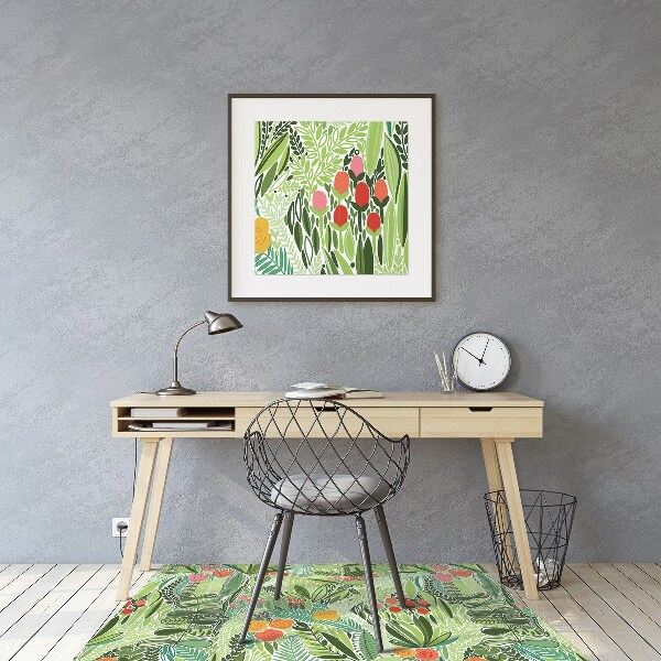 Office chair floor protector Wild meadow