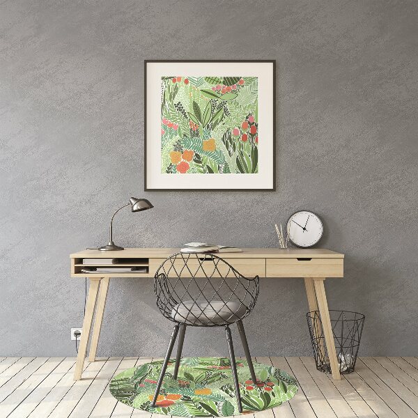 Office chair floor protector Wild meadow