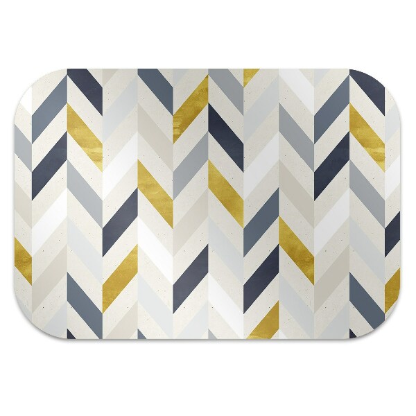 Office chair mat Lines herringbone