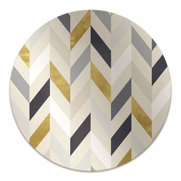 Office chair mat Lines herringbone