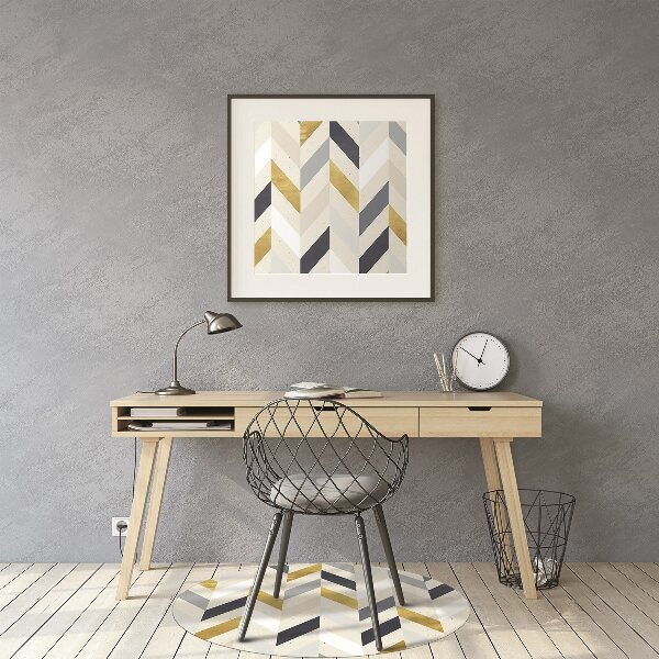 Office chair mat Lines herringbone