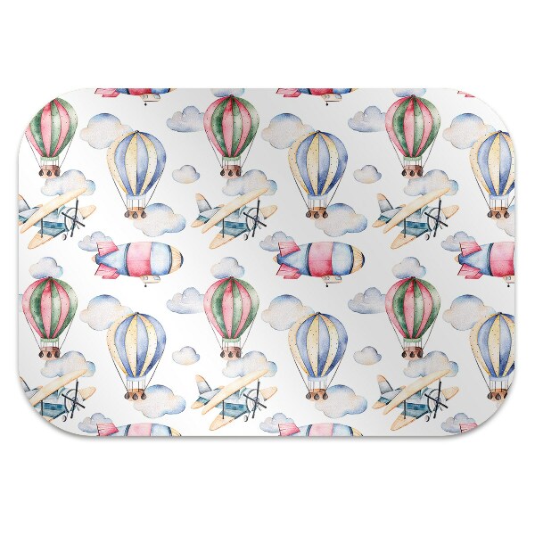 Office chair mat Balloons and airships