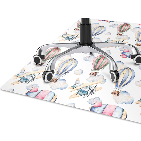 Office chair mat Balloons and airships