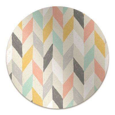 Office chair mat Pastel herringbone