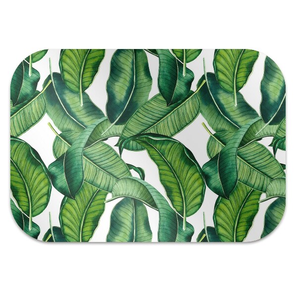 Chair mat Green large leaves