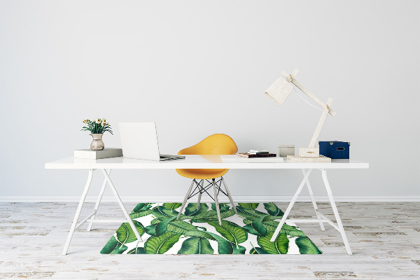 Chair mat Green large leaves
