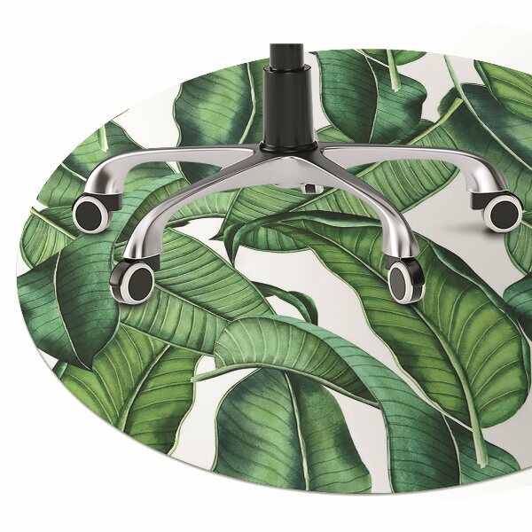 Chair mat Green large leaves