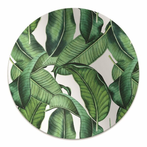 Chair mat Green large leaves