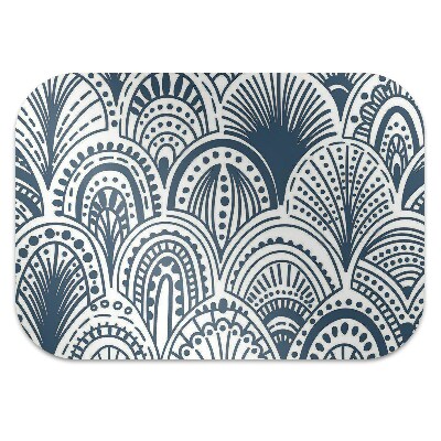 Office chair mat Moroccan pattern