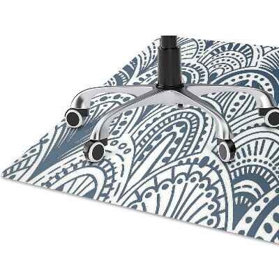 Office chair mat Moroccan pattern