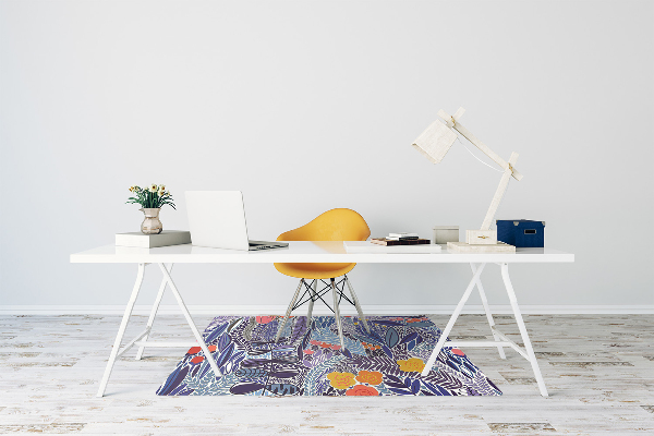 Office chair mat Tropical vegetation