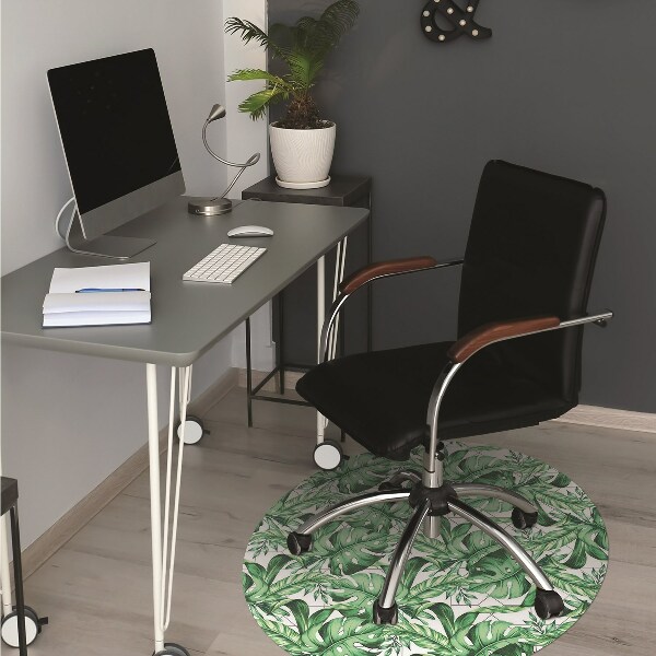 Office chair floor protector geometric lines