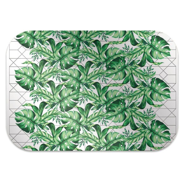 Office chair floor protector geometric lines