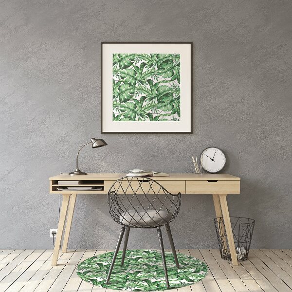 Office chair floor protector geometric lines