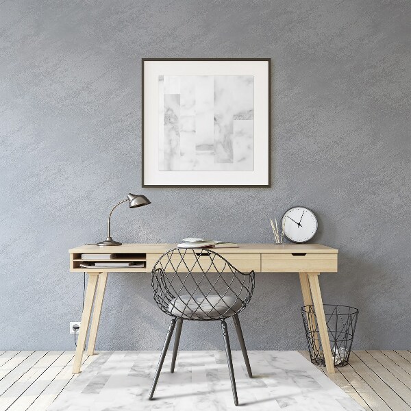 Office chair mat Marble