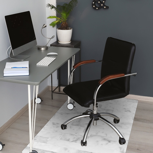 Office chair mat Marble