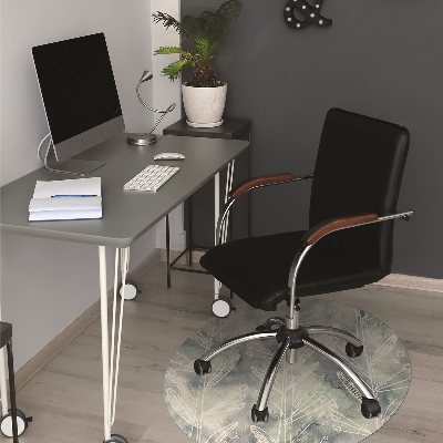 Office chair mat plants