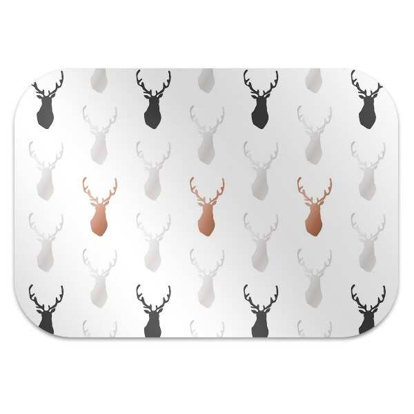 Desk chair mat deer head