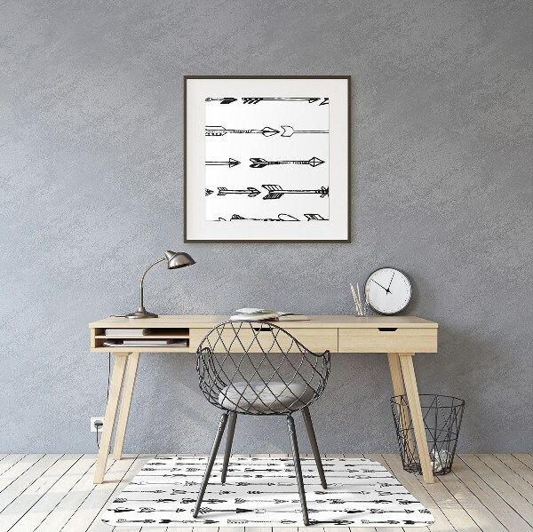 Computer chair mat arrows geometrical