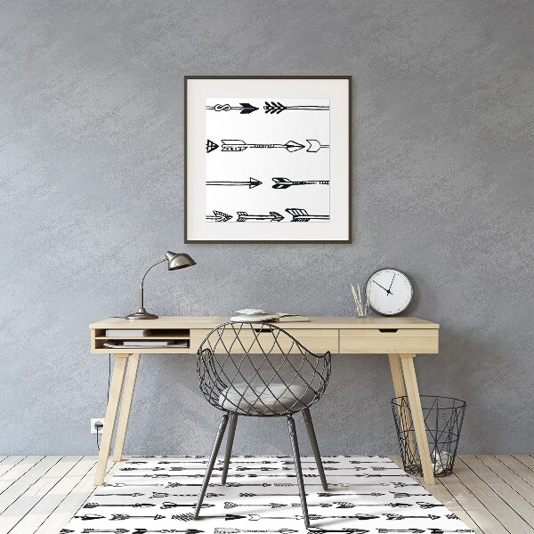Computer chair mat arrows geometrical