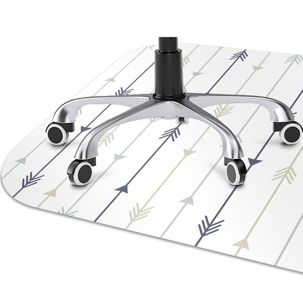 Computer chair mat arrows geometrical