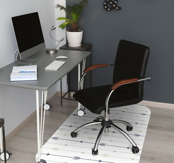 Computer chair mat arrows geometrical